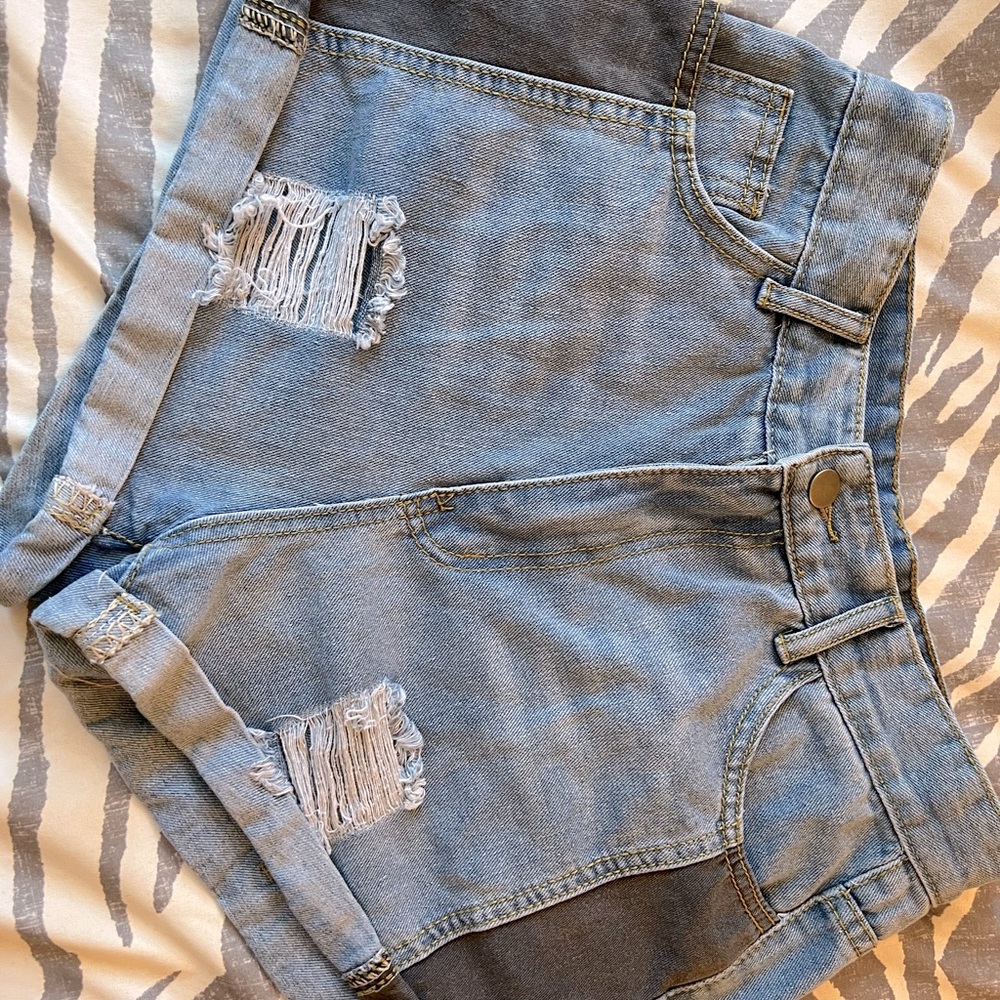 Denim shorts